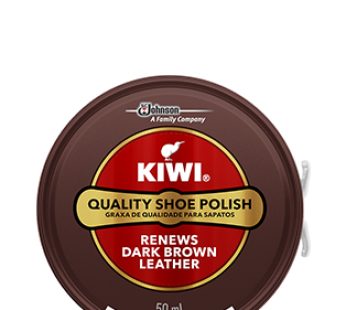 KIWI SHOE POLISH – DARK BROWN 24x50ml