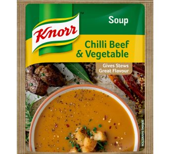 KNORR SOUP – CHILLI BEEF & VEGETABLE 10x50g