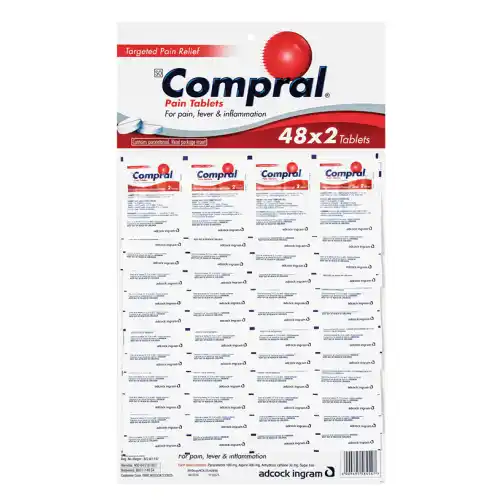 COMPRAL TABLETS DISPLAY CARD 48X2'S