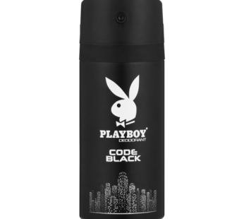 PLAYBOY DEODORANT – CODE BLACK 6x150ml