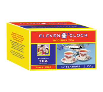 ELEVEN O’CLOCK TAGLESS TEABAGS 6×40’s