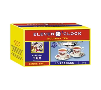 ELEVEN O’CLOCK TAGLESS TEABAGS 6×20’s