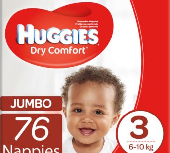 HUGGIES DRY COMFORT JUMBO 2?s – MIDI SIZE 3