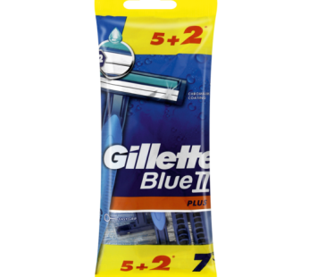 GILLETTE BLUE II PLUS 5+2 DISPOSABLE RAZORS