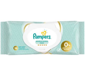 PAMPERS BABY WIPES SENSITIVE 4×56’S
