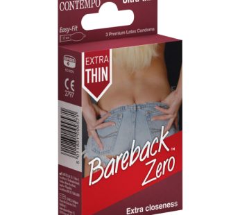 CONTEMPO CONDOMS 6×3’s – BAREBACK ZERO