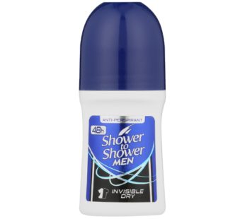 SHOWER TO SHOWER MEN ROLL-ON – INVISIBLE DRY 6x50ml
