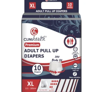 CLINI HEALTH PULL UP ADULT DIAPERS- EXTRA LARGE
