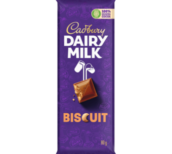 CADBURY CHOCOLATE SLABS – BISCUIT 12x80gr