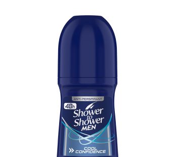 SHOWER TO SHOWER MEN ROLL-ON – COOL CONFIDENCE 6x50ml