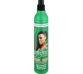 SOF ‘n FREE BLACK CASTOR OIL BRAID SPRAY 6x350ml