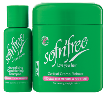 SOF ‘n FREE CREME RELAXER BANDED – REGULAR 450 Milliliters