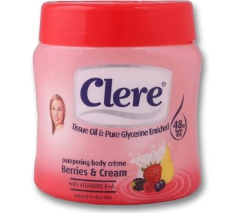CLERE BODY CREME BERRIES & CREAM 6x500ml