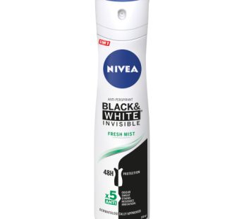 NIVEA DEODORANT – INVISIBLE B&W FRESH MIST 6x150ml