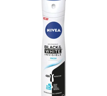 NIVEA DEODORANT – INVISIBLE B&W FRESH 6x150ml