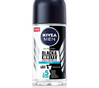 NIVEA ROLL-ON – BLACK & WHITE FRESH MEN 6x50ml