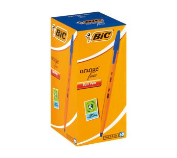 BIC ORANGE FINE POINT PENS – BLUE 60’s
