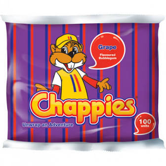 CHAPPIES BUBBLEGUM - GRAPE 100's