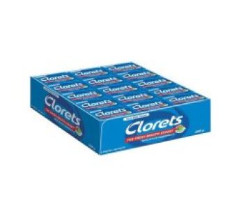 CLORETS GUM – FRESH MINT 60×2’s