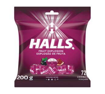 HALLS LOZENGES POLYBAG – FRUIT EXPLOSION 72’s