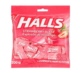 HALLS LOZENGES POLYBAG – STRAWBERRY 72’s