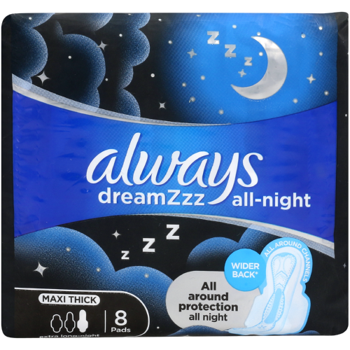 ALWAYS MAXI PADS - NIGHTS 4x8's