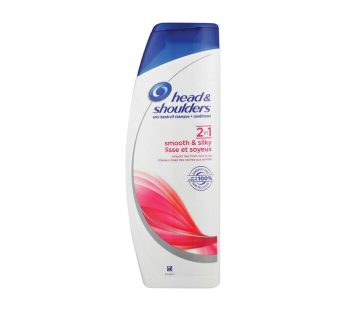 HEAD & SHOULDERS SHAMPOO 6x400ML – 2 IN 1 SMOOTH & SILKY