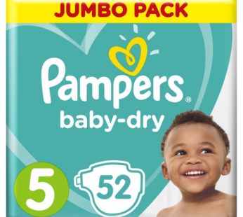 PAMPERS JUMBO PACK – JUNIOR #5-52’s x 2
