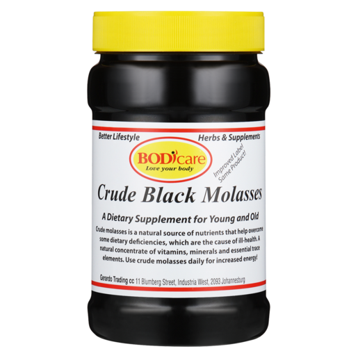 BODICARE MOLASSES CRUDE BLACK 6x500gr