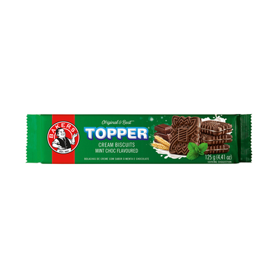 BAKERS TOPPER BISCUITS - CHOC MINT 12x125gr