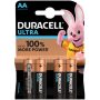DURACELL BATTERIES ULTRA POWER AA 4'S
