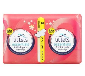 LIL-LETS ECONOMY PADS VALUE PACK – SCENTED 16’s