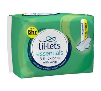 LIL-LETS ESSENTIALS PADS – UNSCENTED 4×8’s