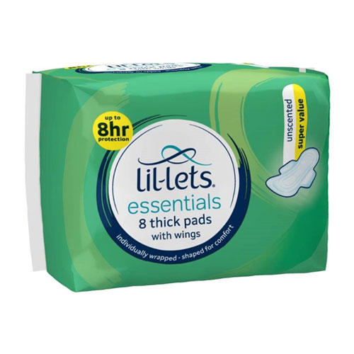 LIL-LETS ESSENTIALS PADS - UNSCENTED 4x8's