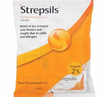 STREPSILS BAGS- ORANGE 25×2’s
