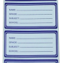 BLUE BORDER LABELS
