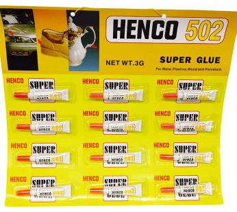 HENCO SUPER GLUE 12X3gr